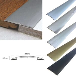 Aluminium Adjustable Height Carpet Door Threshold Strip 40mm